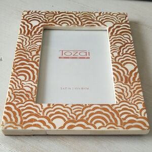Tozai Cream and Brown Mother Of Pearl Picture Frame
